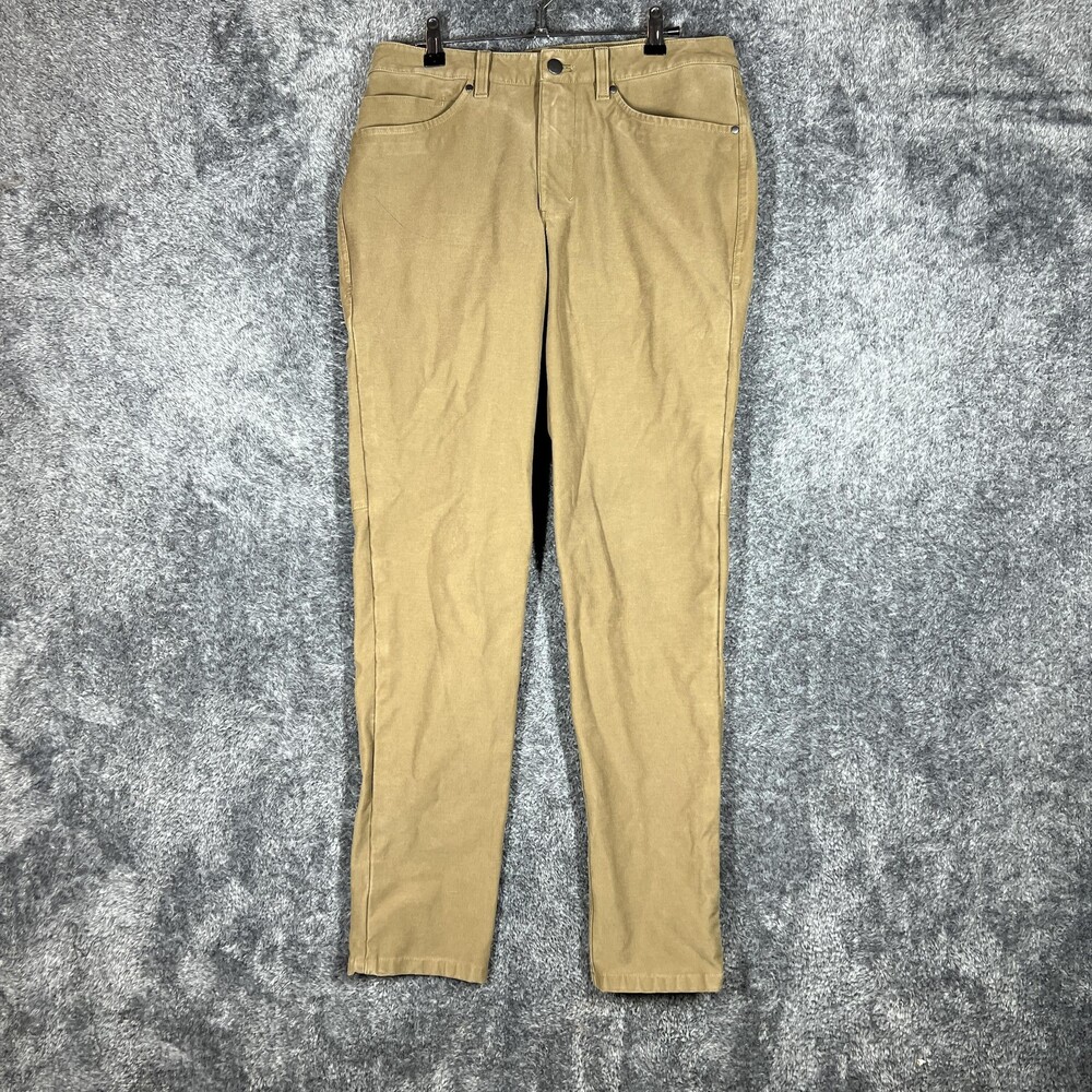 Lululemon Chino Pants Mens 30x30 Beige Slim Fit Stretch Canvas Casual Work